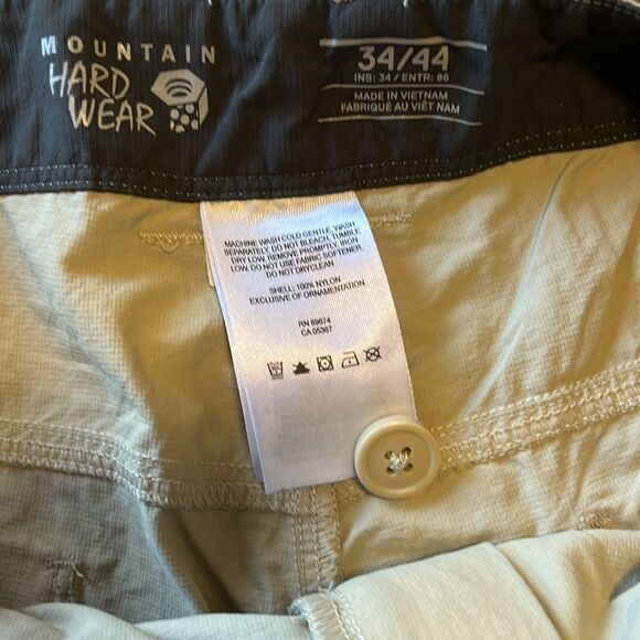 MEN’S SIZE 34 MOUNTAIN HARDWEAR CONVERTIBLE NYLON PANTS - Picture 9 of 10